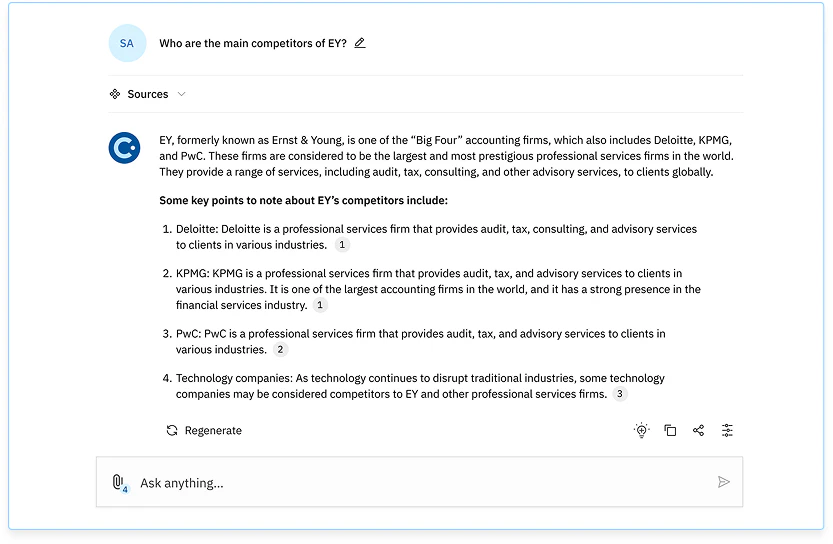 screenshot of M&CI Platform